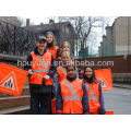 100% Polyester Mesh EN20471 Custom Traffic Road Work Construction Security High Visibility Reflective Safety Vest